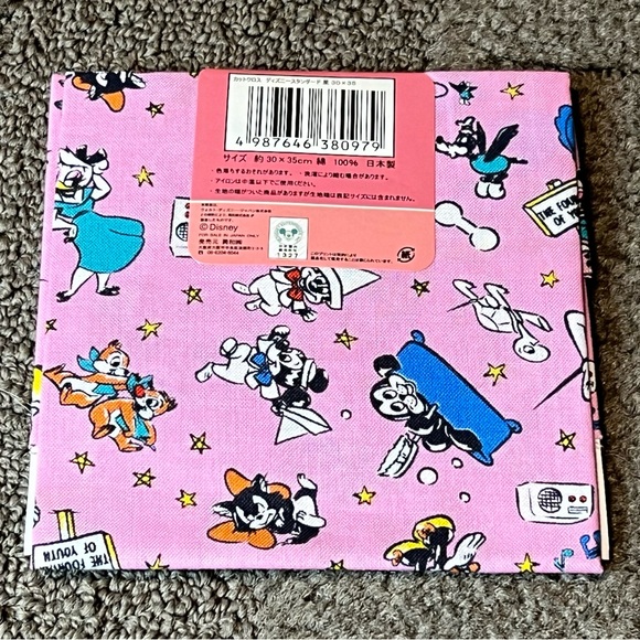 Disney Mickey & Friends Cut Cloth Fabric Sewing Crafts Japan Exclusive Official - Picture 2 of 6